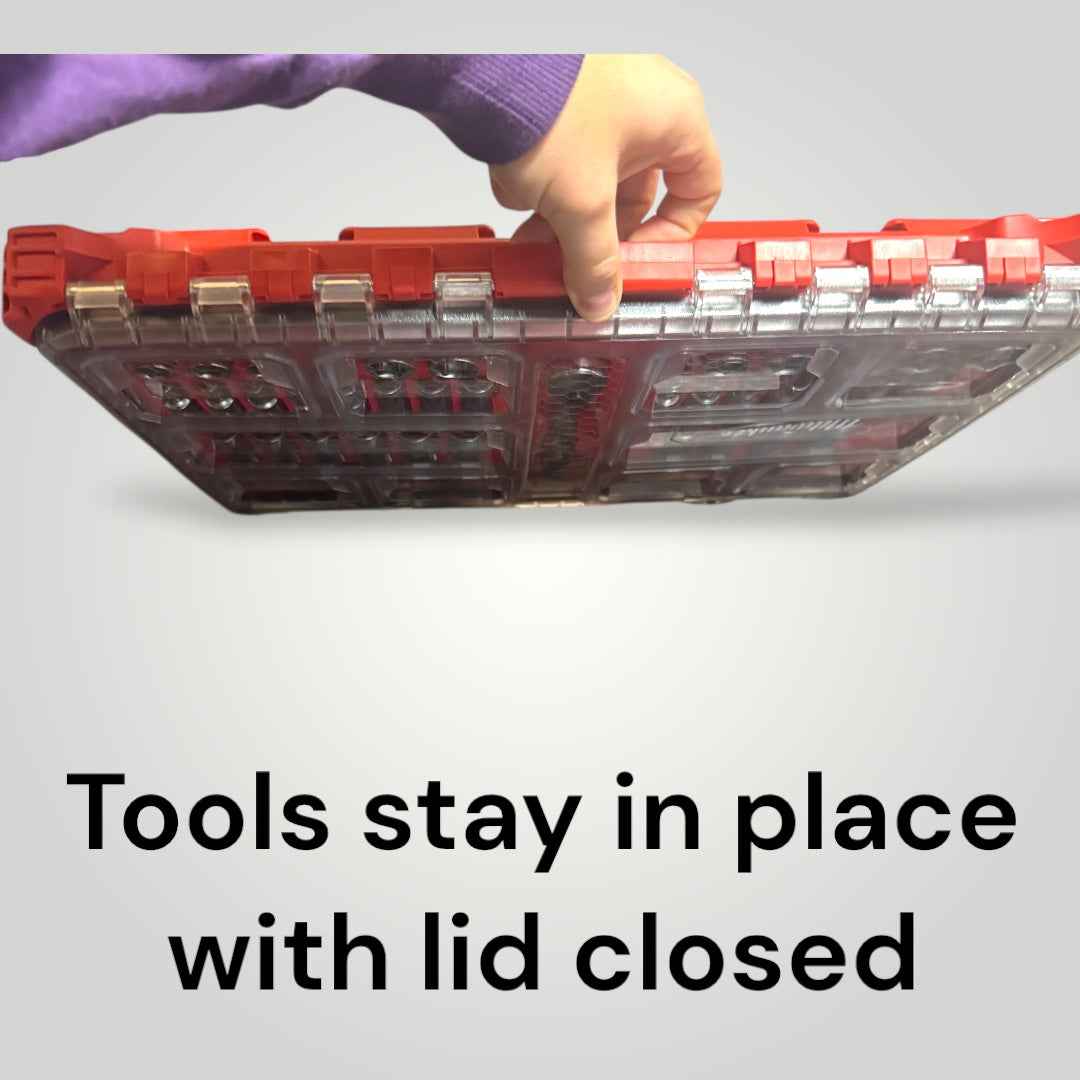 PACKOUT Insert for Milwaukee Socket Set | 3/8" Drive 56PC, Dual-Color