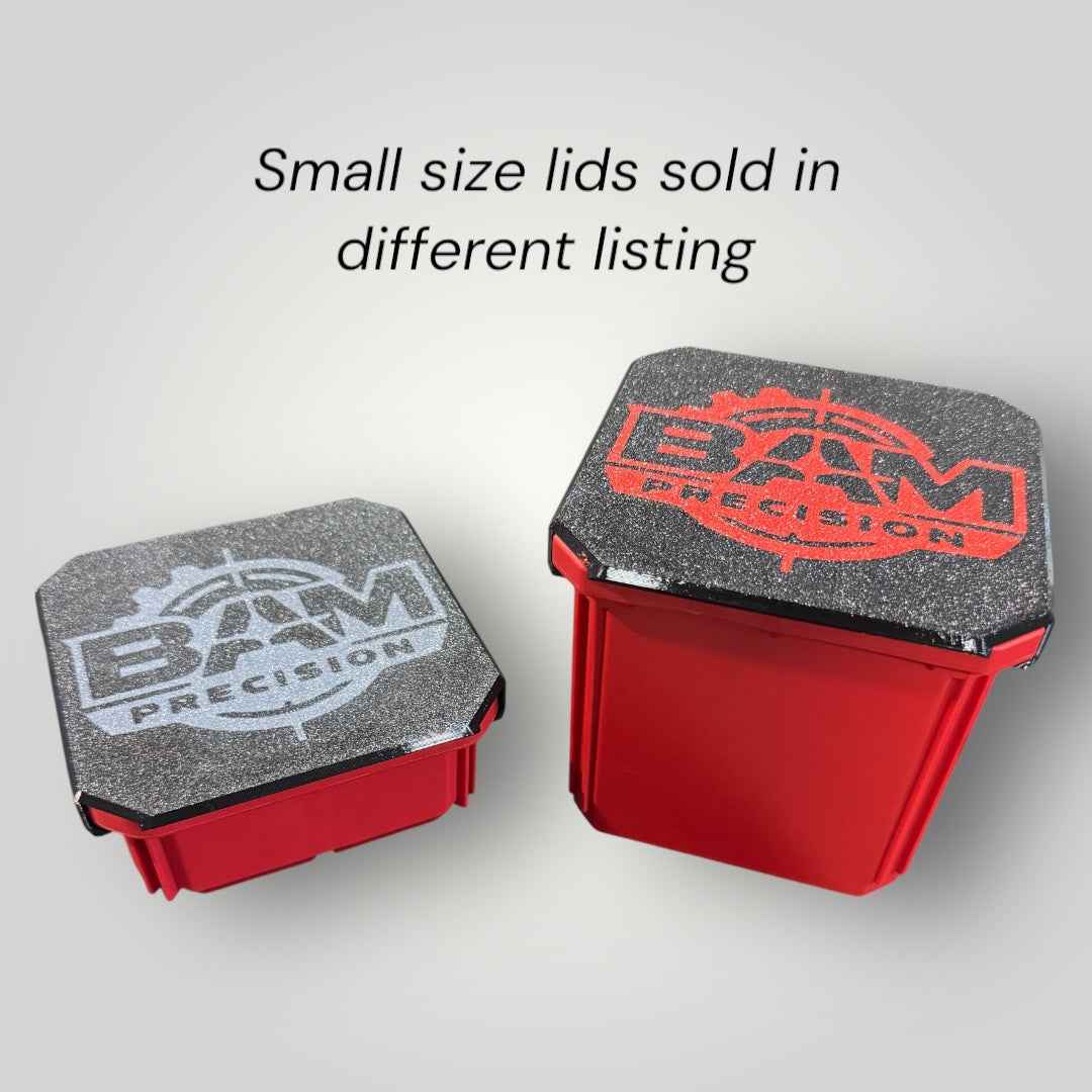 Custom Text Lid for Milwaukee Packout Large Organizer Bins (Shallow & Deep)