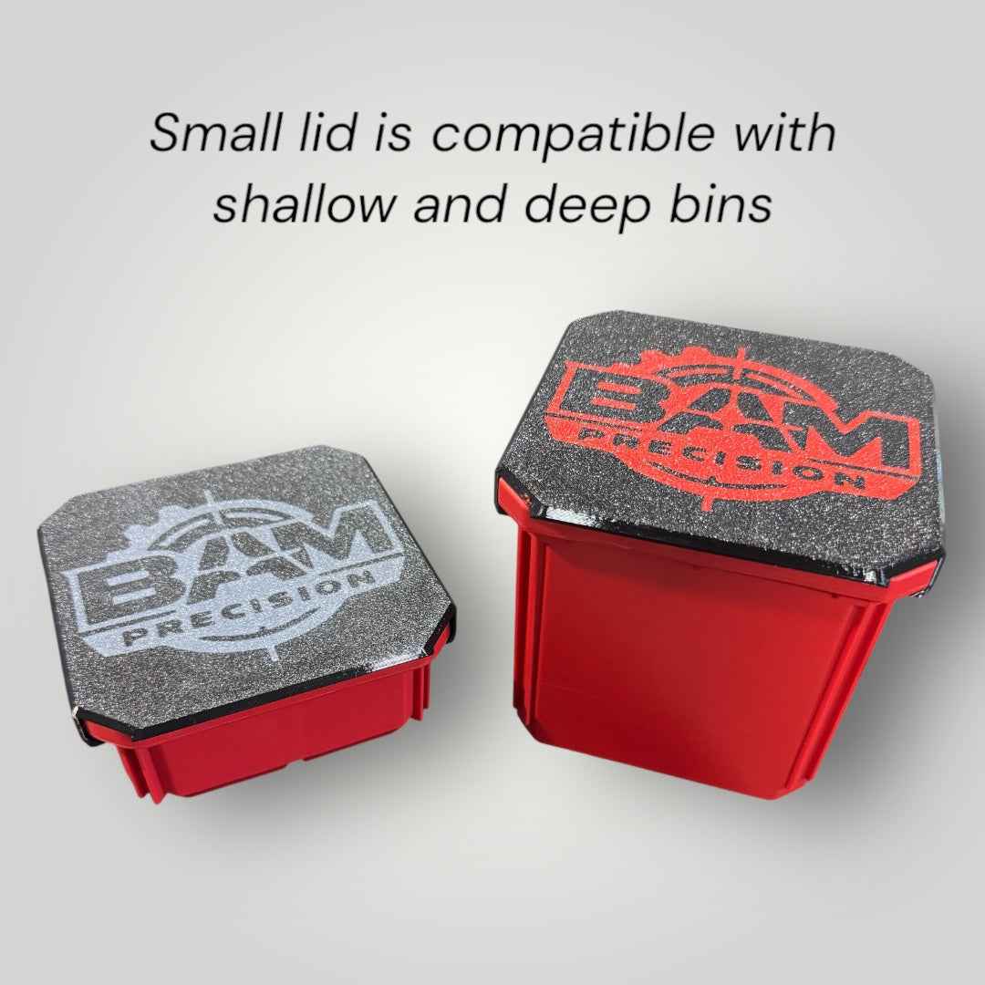 Custom Text Lid for Milwaukee Packout Small Organizer Bins (Shallow & Deep)
