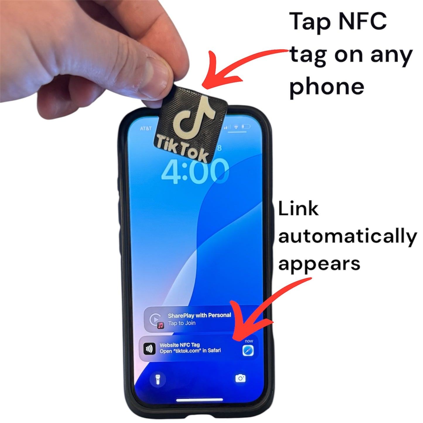 Custom 3D Printed NFC Keychain: Social Media, WiFi, Contact Info