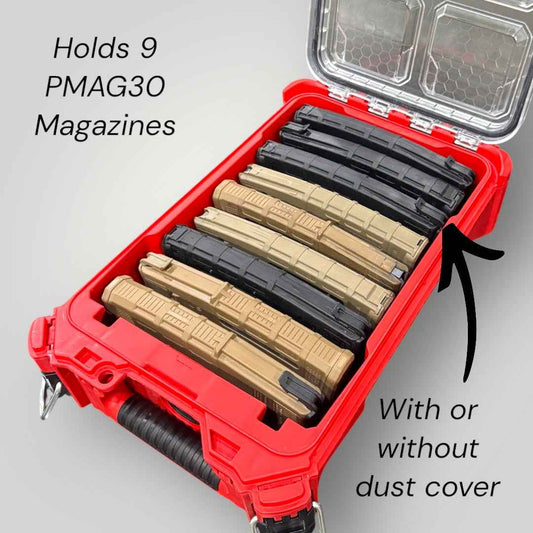 Milwaukee PACKOUT Insert for 9 Magpul PMAG 30 Magazines | Fits 48-22-8435 | AR-15 Mag Organizer