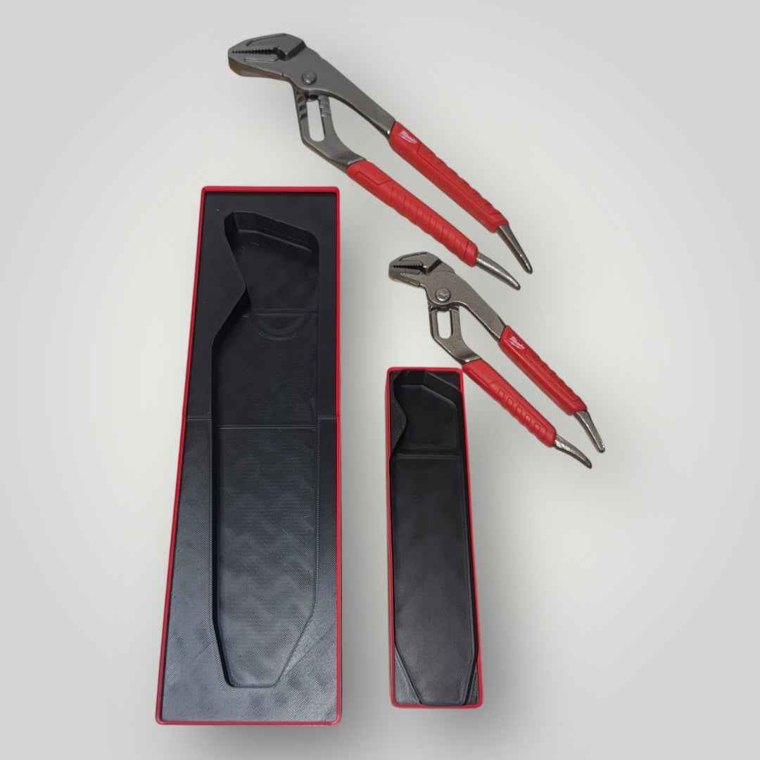 Tool Box Organizer for Milwaukee 10" Straight-Jaw Pliers | Gridfinity Modular Bin