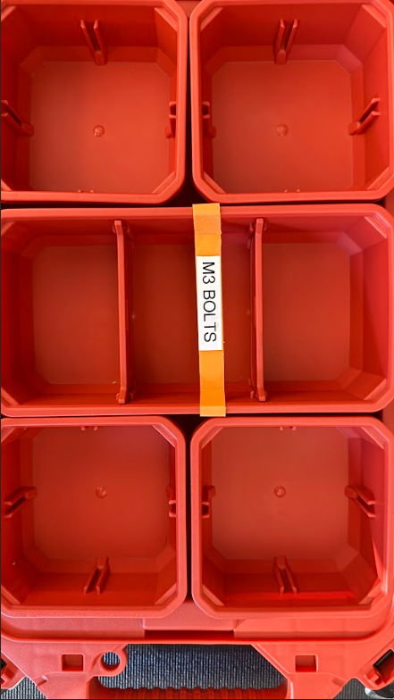 Milwaukee Packout Bin Label Strips – Custom-Fit, Low-Profile Design - BAMprecision