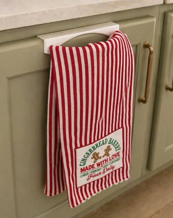 Cabinet Door Towel and Spray Bottle Holder