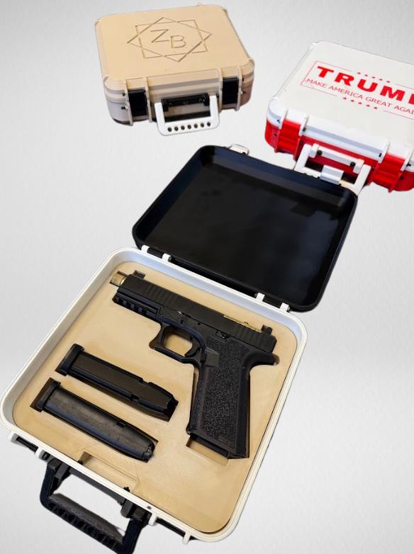 Custom "Top Dad" Hard Cases - 3D Printed Hard Case With Optional Gun Insert