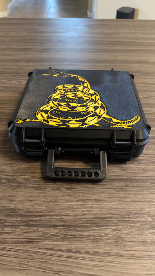 Custom 3D Printed Hard Case – "Don't Tread On Me" Snake Design, Gear Protection