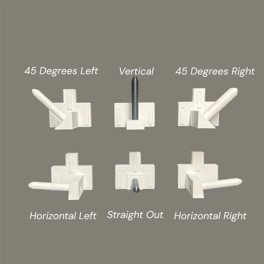 Pistol Mount for IKEA SKADIS: 6 Orientation Options