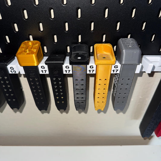 Glock Magazine Mount | 3D Printed, IKEA SKADIS or Wall Mount