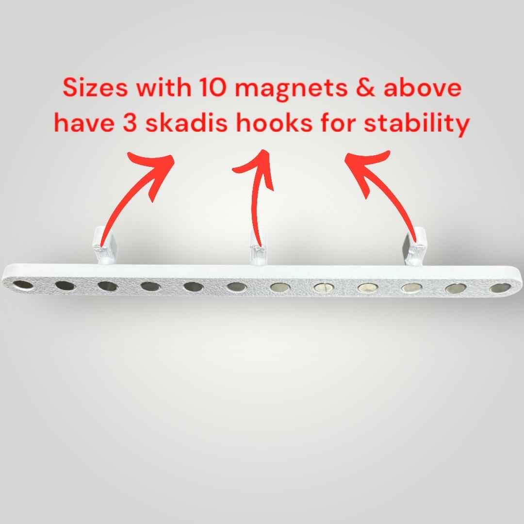 IKEA SKADIS Magnetic Tool Organizer | Slim Pegboard Holder for Precision Screwdrivers, Files & Bits | 4 Sizes