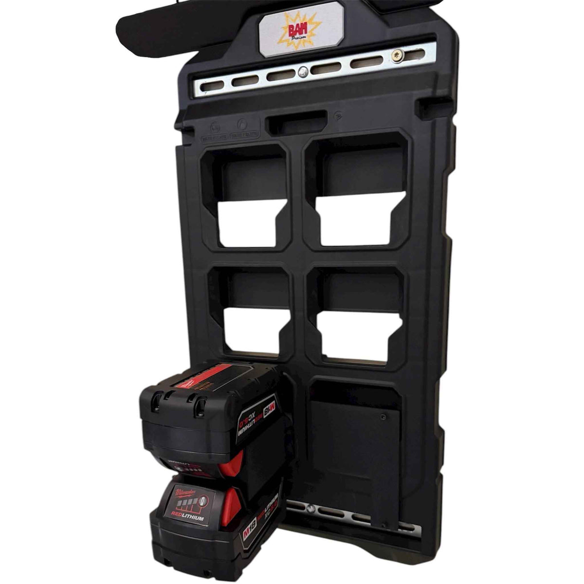 Quick-Detach Packout Wall Mount for Milwaukee M18/M12 Charger (Model # 48-59-1812) | 3 Orientation Options