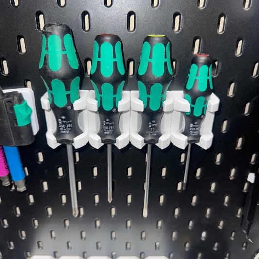 IKEA SKADIS Modular Wera Screwdriver Holder (1-Slot) | Seamless & Expandable Design | Small, Medium, Large Sizes