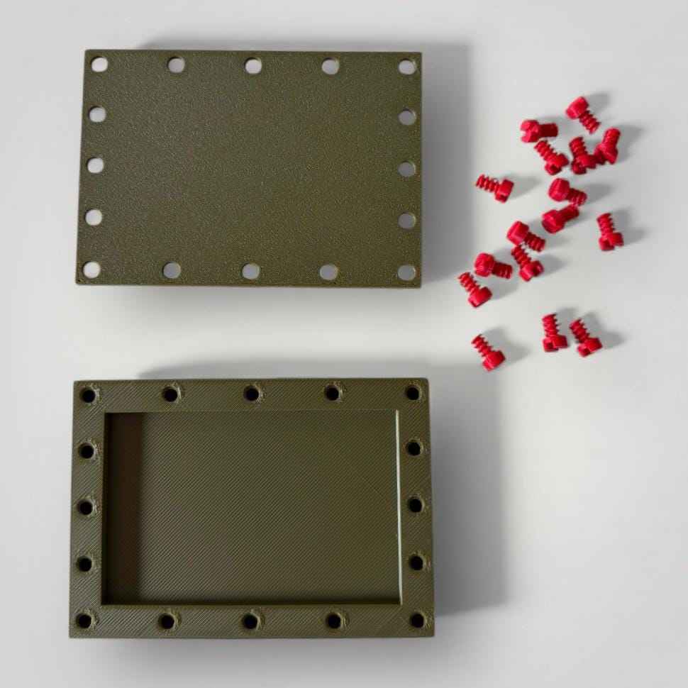 3D Printed Gift Card Box: Nested Screw Puzzle, Gag Gift Challenge