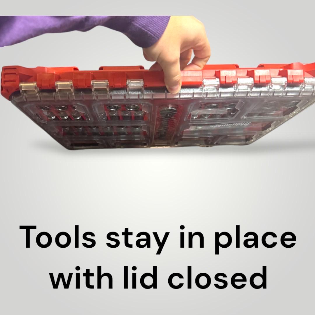 Milwaukee Packout Socket Insert | 3/8" Drive 56PC, Dual-Color