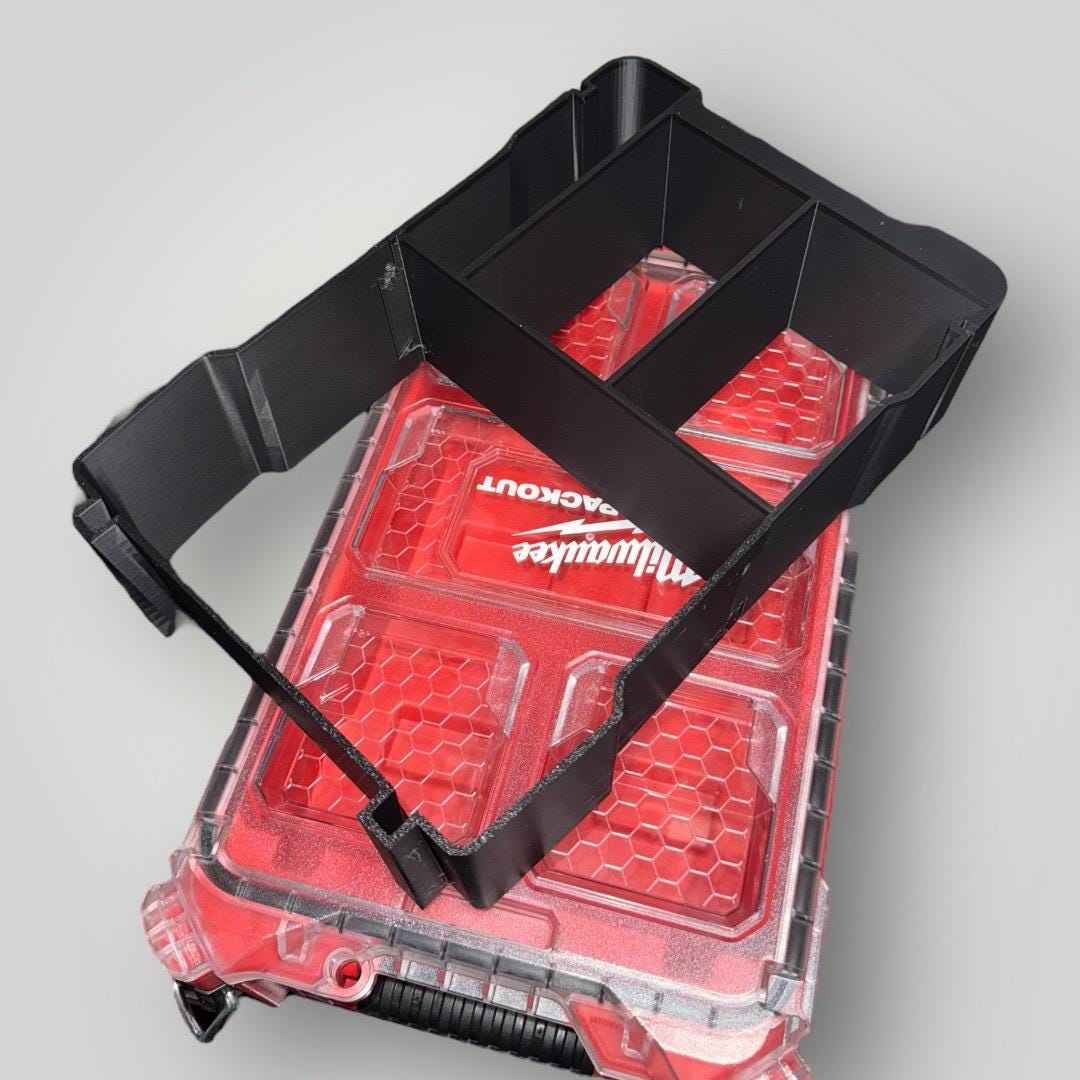 Milwaukee PACKOUT Organizer Insert (48-22-8435) | Holds M18/M12 Charger & 2 M18 Batteries
