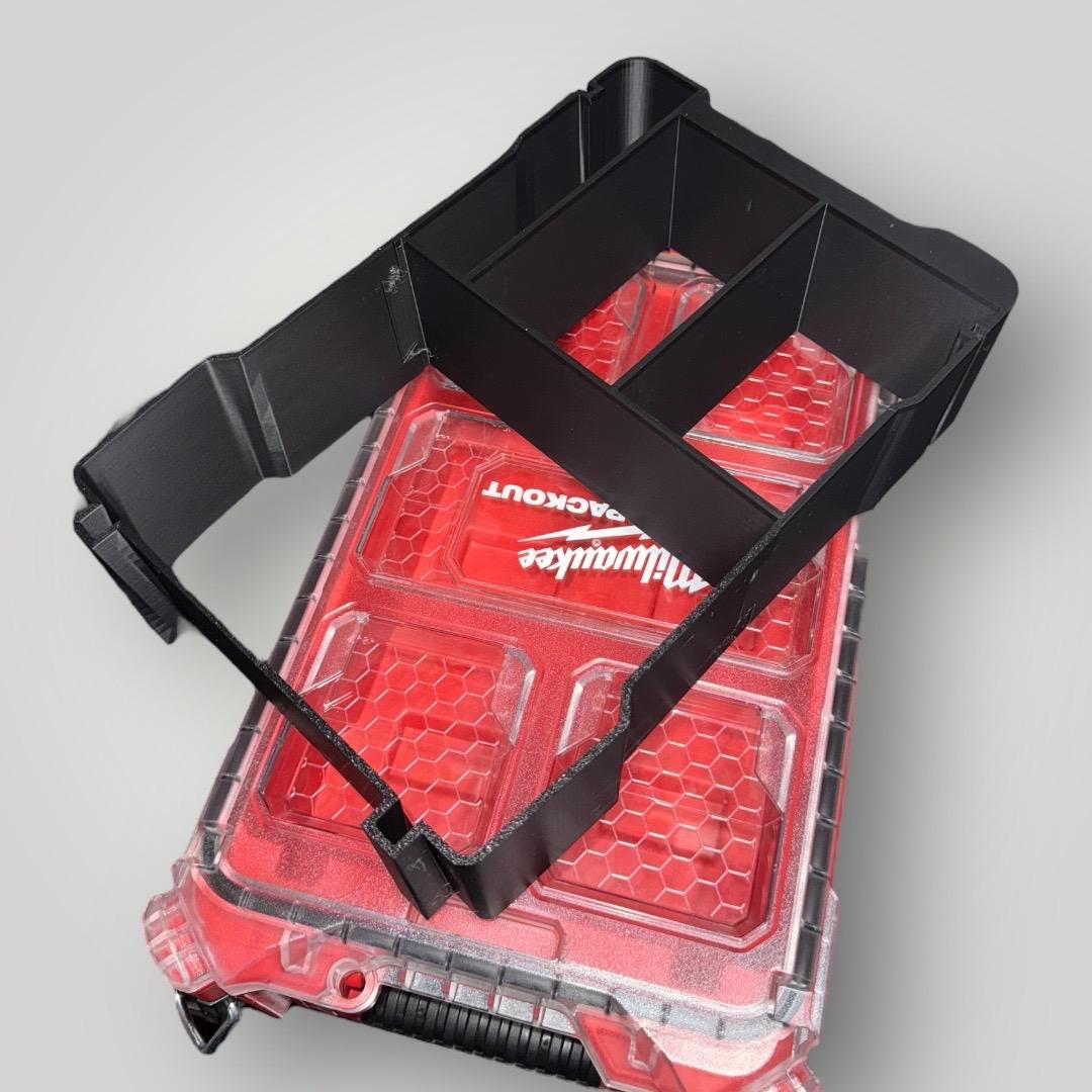Milwaukee PACKOUT Organizer Insert (48-22-8435) | Holds M18/M12 Charger & 2 M18 Batteries