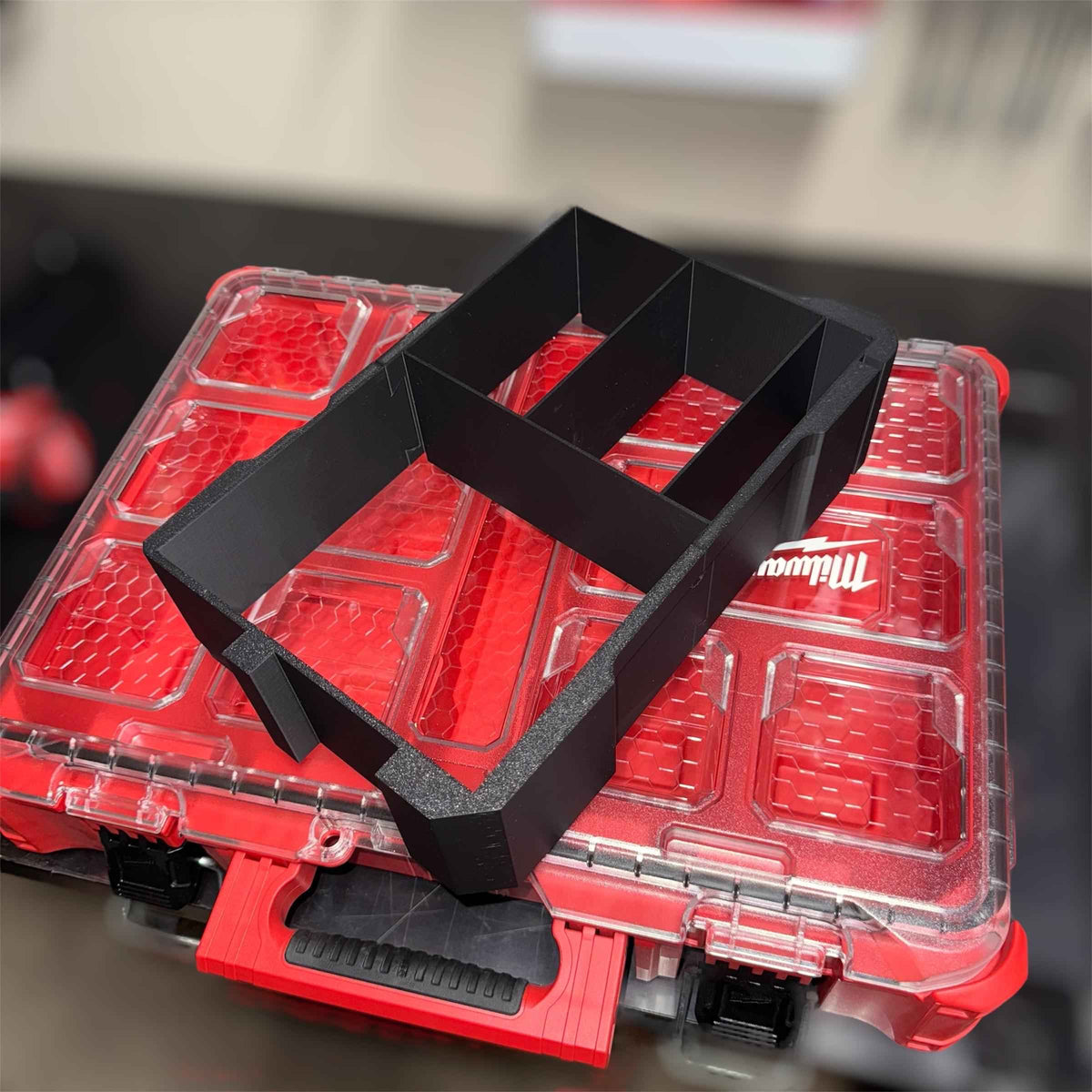 Milwaukee PACKOUT Insert, M18/M12 Charger & Battery Holder, Custom Color