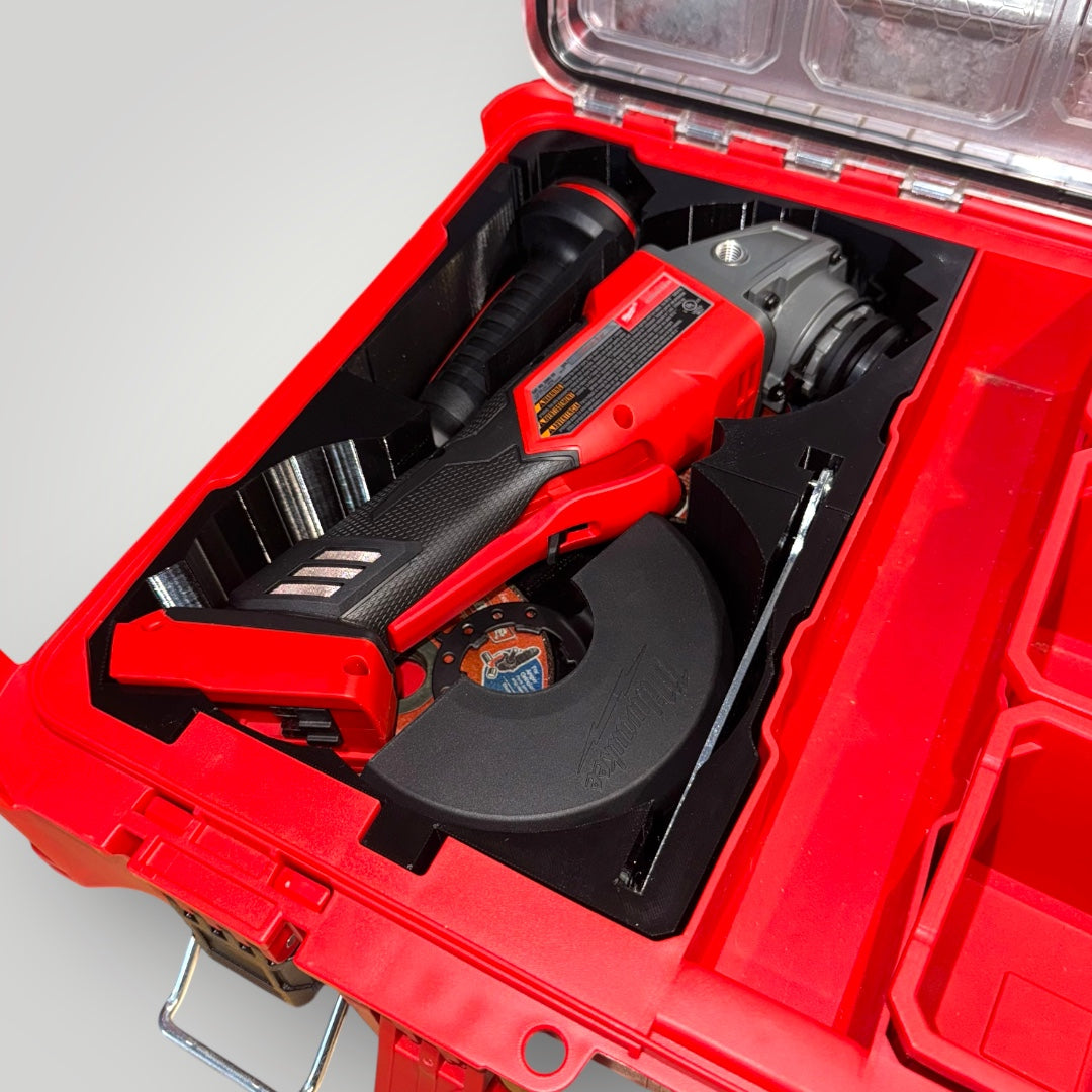 Milwaukee Packout Insert | Fits M18 FUEL Angle Grinder (2880-20) in Organizer 48-22-8430