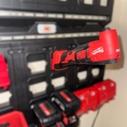 Mount for Milwaukee M18 Power Tools | Packout Wall & Organizer Box Compatible | Battery Slot Slide Mount
