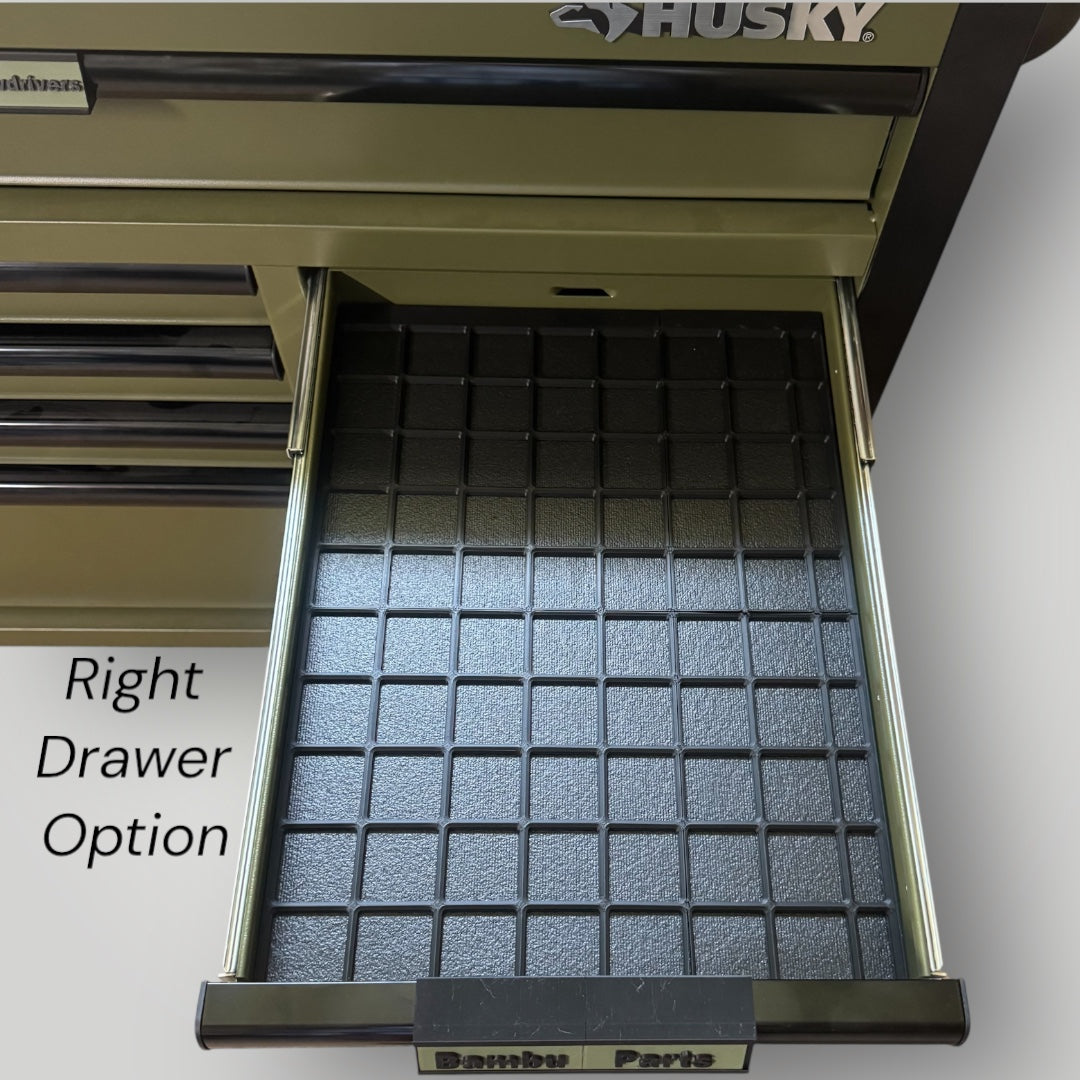 Custom Husky Tool Chest Drawer Organizer Base: Modular "Gridfinity" System for Husky 52in. x 20in. Tool Chest - BAMprecision