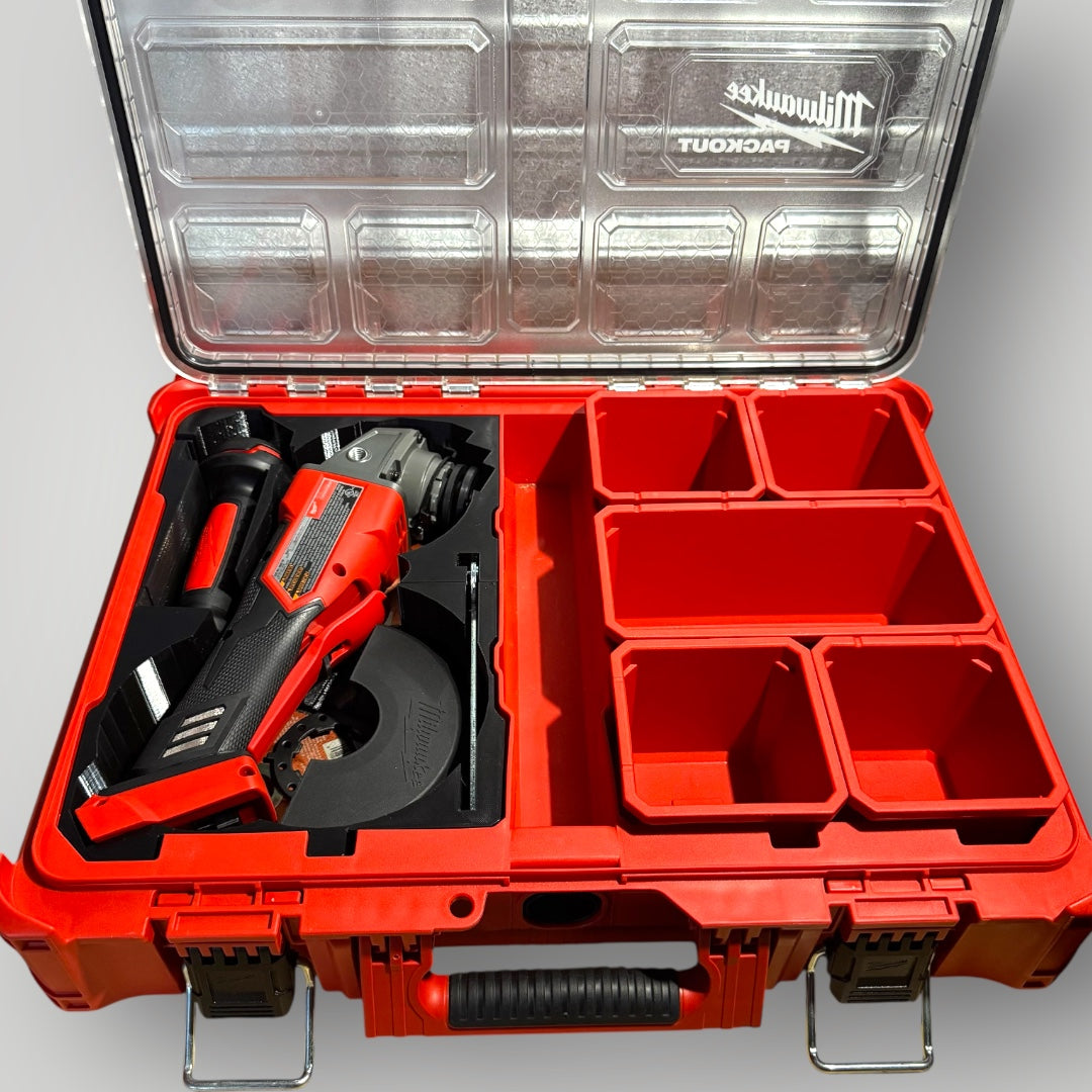 Milwaukee Packout Insert | Fits M18 FUEL Angle Grinder (2880-20) in Organizer 48-22-8430