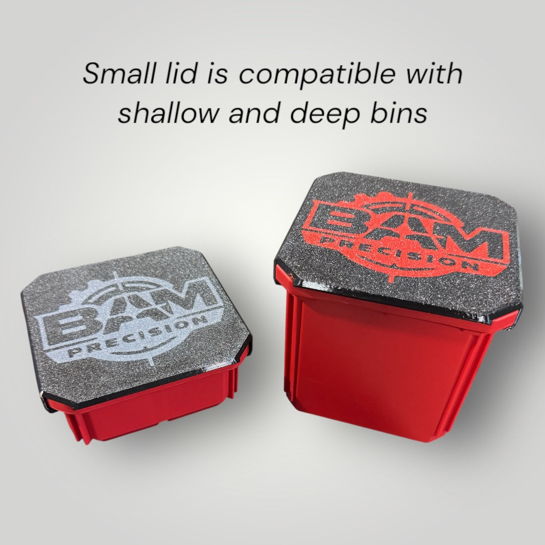 Custom Text Lid for Milwaukee Packout Small Organizer Bins (Shallow & Deep)