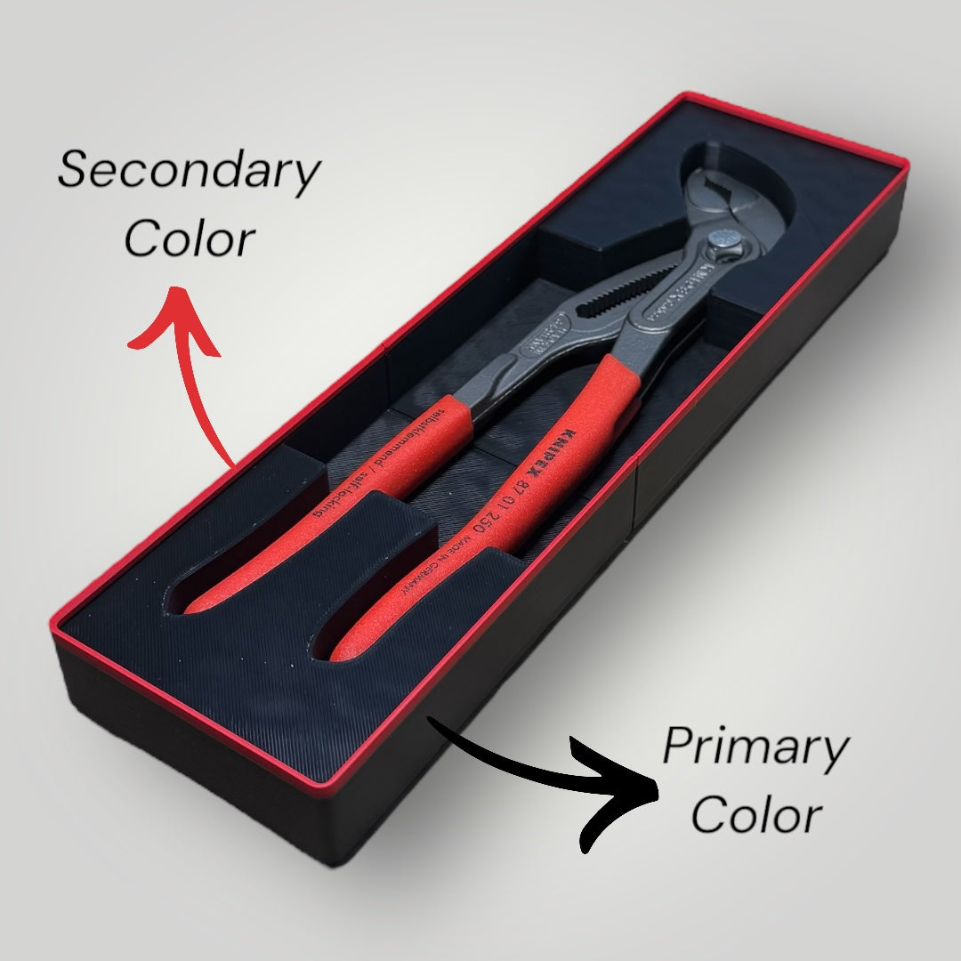 Tool Box Organizer for Knipex Cobra 10" Pliers (87 01 250) | Gridfinity Modular Tray