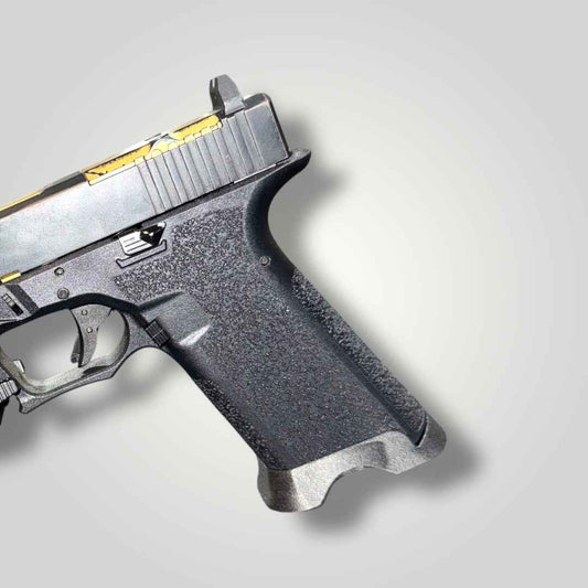 Tactical PA6-CF carbon fiber magwell installed on a pistol grip