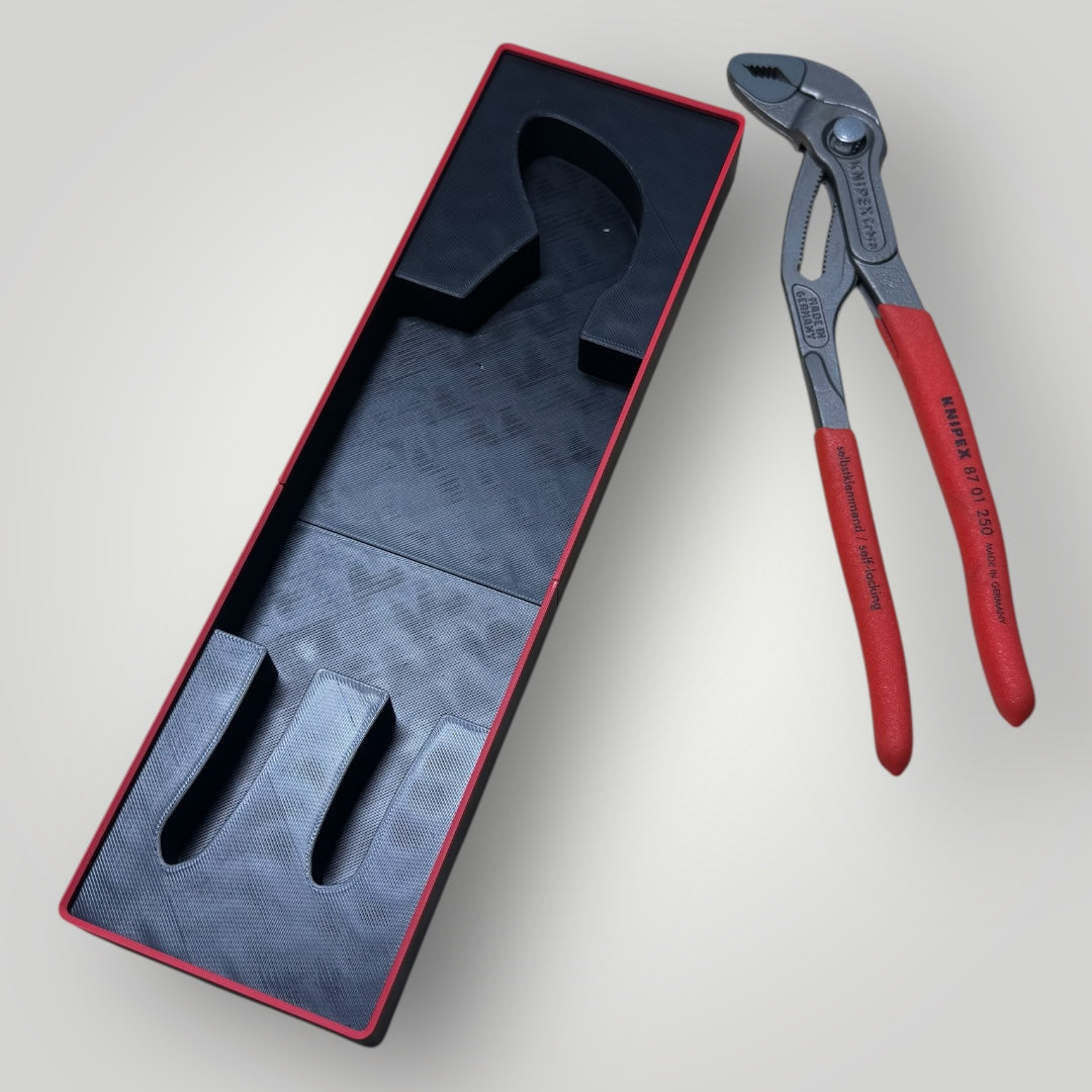 Tool Box Organizer for Knipex Cobra 10" Pliers (87 01 250) | Gridfinity Modular Tray