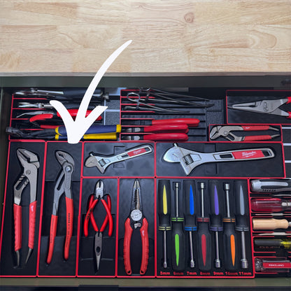 Tool Box Organizer for Knipex Cobra 10" Pliers (87 01 250) | Gridfinity Modular Tray