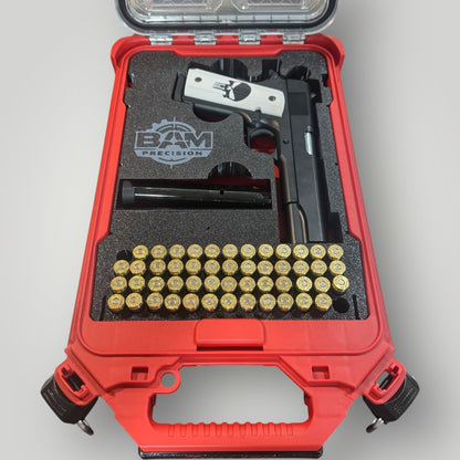Custom Colt Pistol Insert for Milwaukee Packout (48-22-8436) – Holds 1 Handgun, 1 Magazine, & 50 rounds