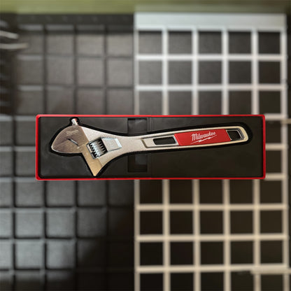 Tool Box Organizer for Milwaukee 10" Adjustable Wrench (48-22-7410) | Gridfinity Modular Tray