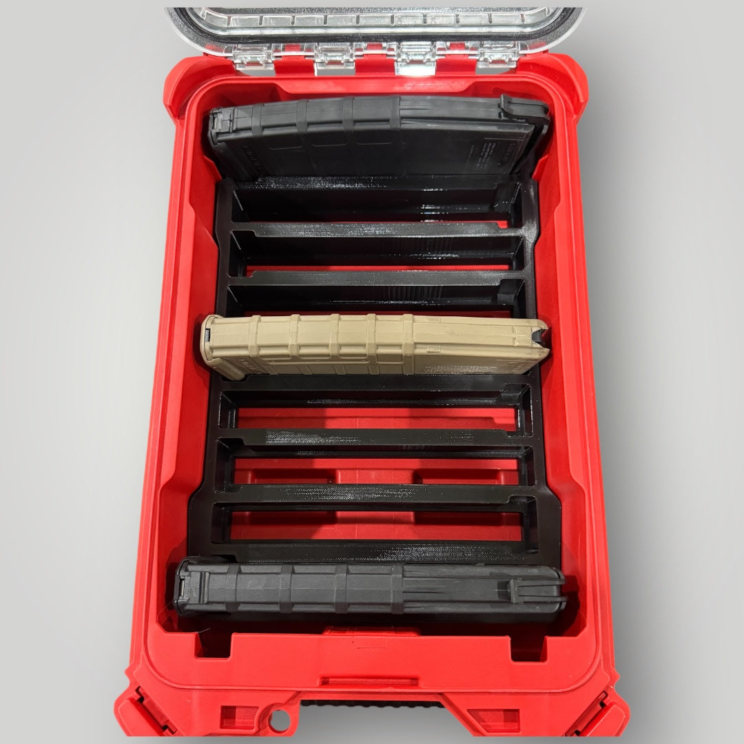 Milwaukee PACKOUT Insert for 9 Magpul PMAG 30 Magazines | Fits 48-22-8435 | AR-15 Mag Organizer