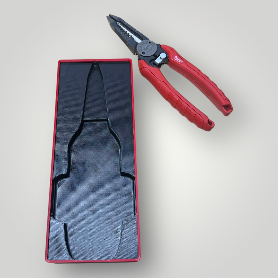 Tool Box Organizer for Milwaukee 6-in-1 Combination Pliers | Gridfinity Modular Bin