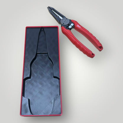 Tool Box Organizer for Milwaukee 6-in-1 Combination Pliers | Gridfinity Modular Bin