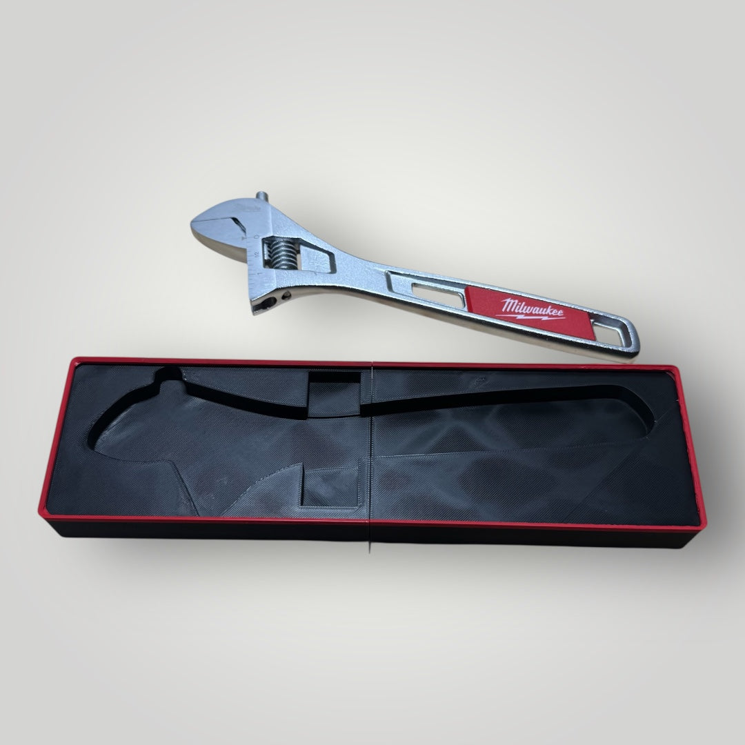 Tool Box Organizer for Milwaukee 10" Adjustable Wrench (48-22-7410) | Gridfinity Modular Tray