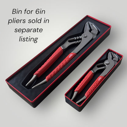 Tool Box Organizer for Milwaukee 10" Straight-Jaw Pliers | Gridfinity Modular Bin