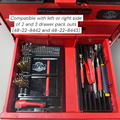 Modular Hex Bit Drawer Organizer Insert | Milwaukee Packout 2 & 3 Drawer (48-22-8442 / 48-22-8443)
