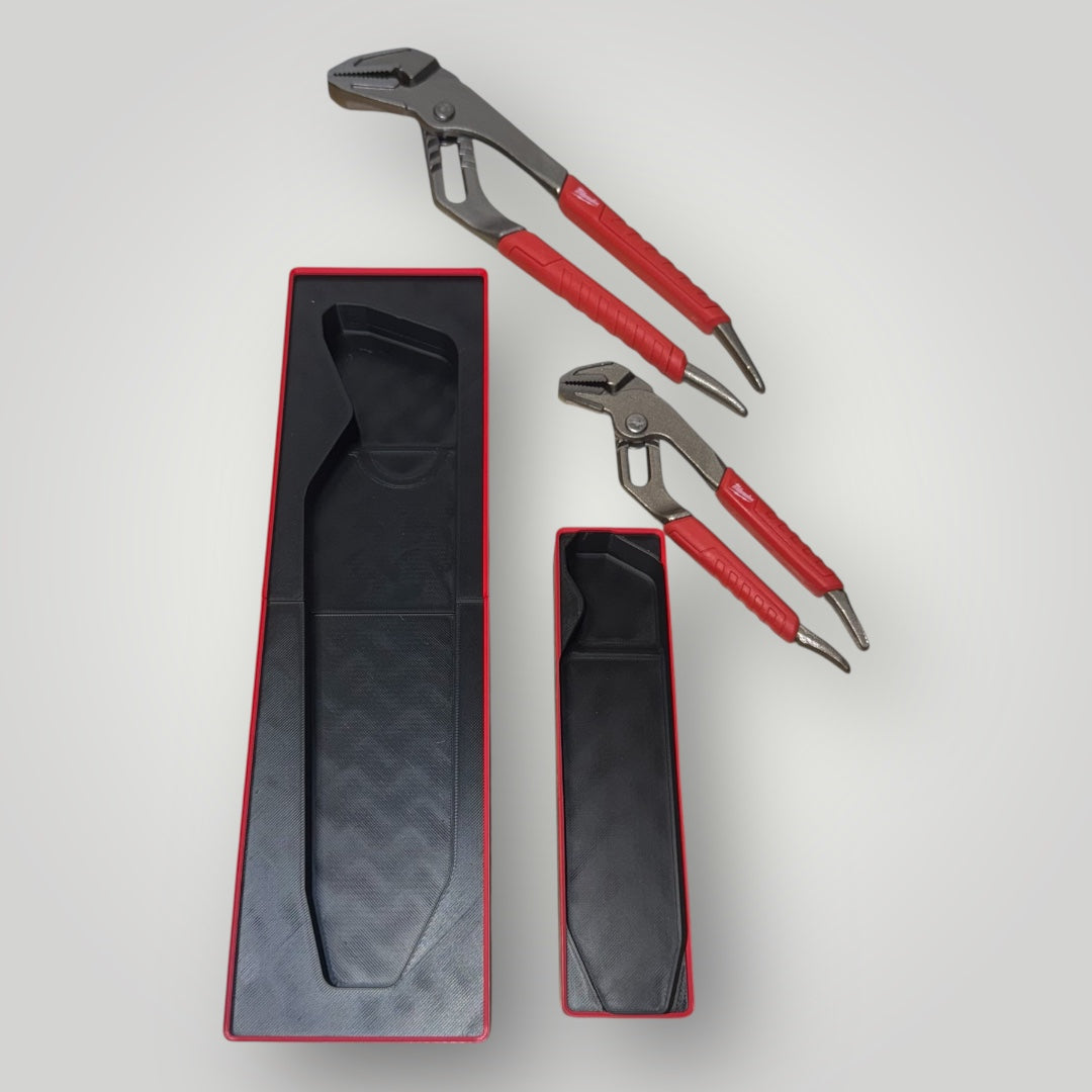 Tool Box Organizer for Milwaukee 10" Straight-Jaw Pliers | Gridfinity Modular Bin
