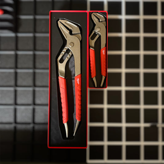 Tool Box Organizer for Milwaukee 10" Straight-Jaw Pliers | Gridfinity Modular Bin