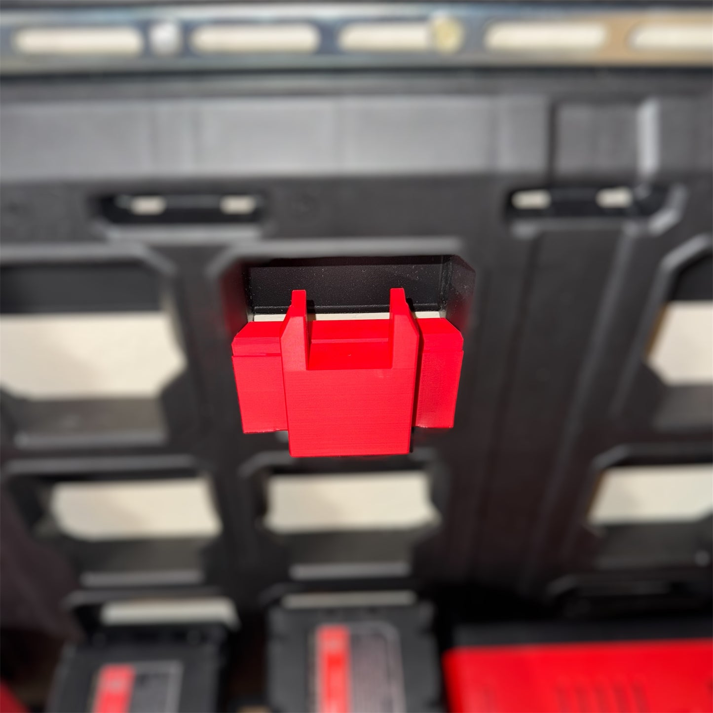 Mount for Milwaukee M18 Power Tools | Packout Wall & Organizer Box Compatible | Battery Slot Slide Mount