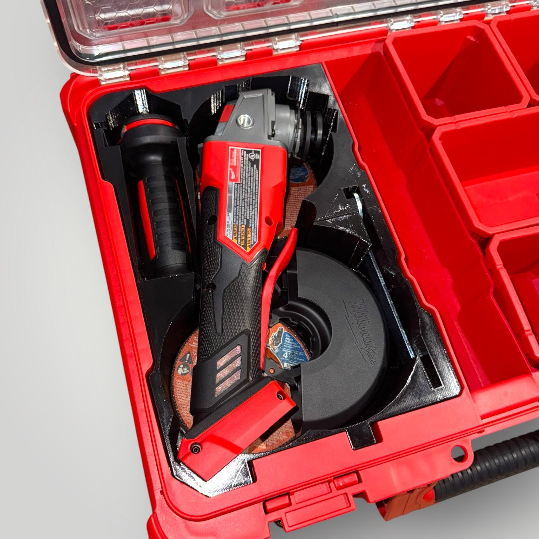 Milwaukee Packout Insert | Fits M18 FUEL Angle Grinder (2880-20) in Organizer 48-22-8430