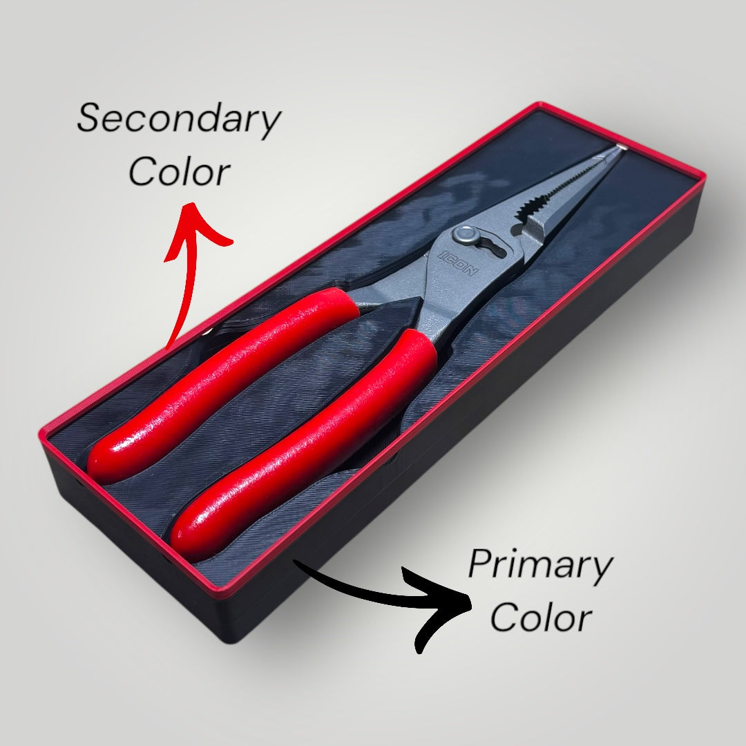 Tool Box Organizer for Icon 9" Long-Nose Slip-Joint Pliers (70612) | Gridfinity Modular Tray