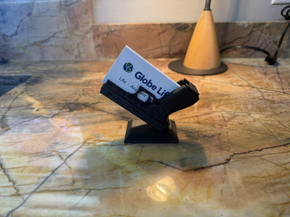 Pistol Shaped Business Card Holder