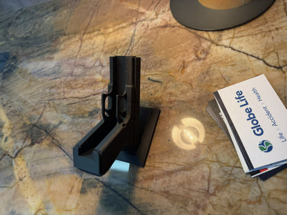 Pistol Shaped Business Card Holder