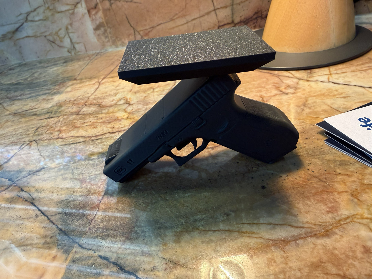 Pistol Shaped Business Card Holder
