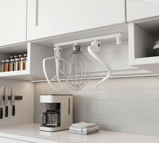 Slide Out KitchenAid Attachment Holder for 4 Mixer Attachments