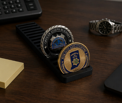 Challenge Coin Display (19 Coins)