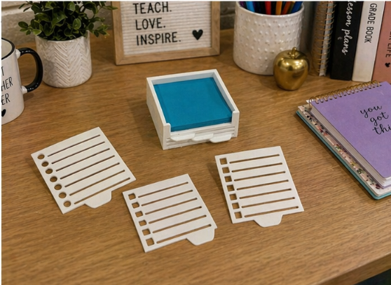 Post-It Notes Holder with Templates