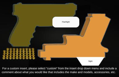 Gun Case Insert - 3D printed hard case insert for Pistols