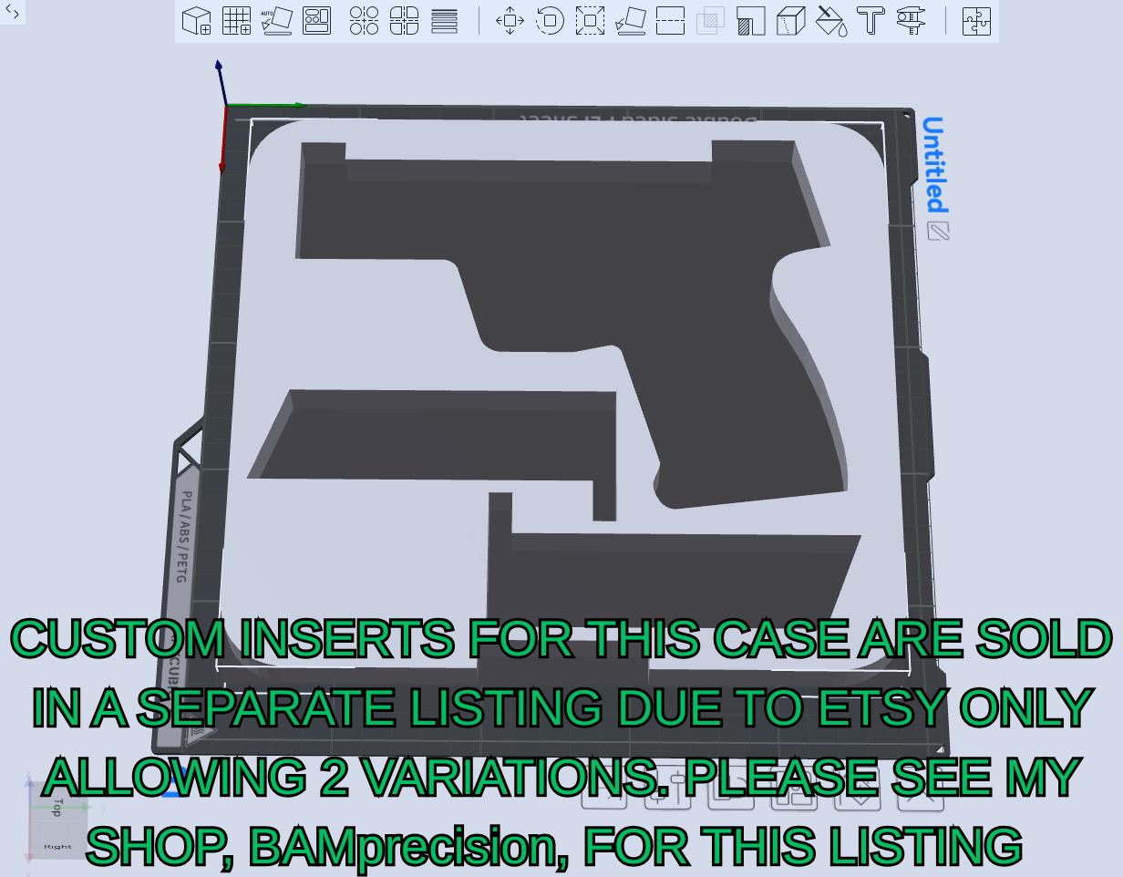 Custom Hard Cases - 3D Printed Hard Case With Optional Gun Insert